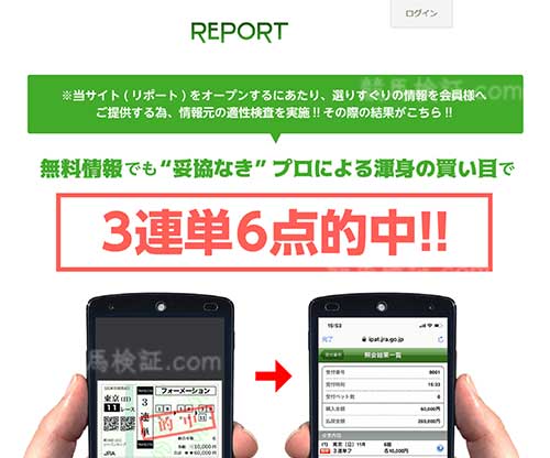 レポート(REPORT リポート)　競馬予想サイト
