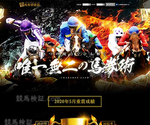 裏馬券倶楽部　競馬予想サイト