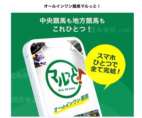 マルっとという競馬予想サイトの画像