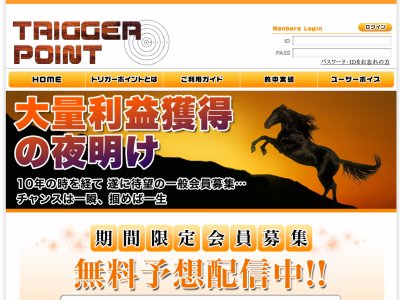 トリガーポイント（TRIGGER POINT）　競馬予想サイト