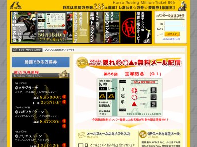 暴露王（896）　競馬予想サイト