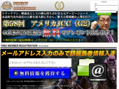 パーフェクトコネクション(Perfect Connection)　競馬予想サイト