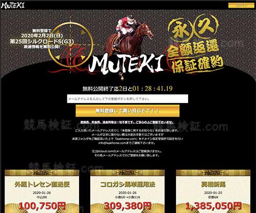MUTEKI　競馬予想サイト