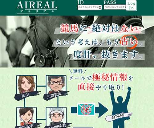 アイリアル（AIREAL）　競馬予想サイト