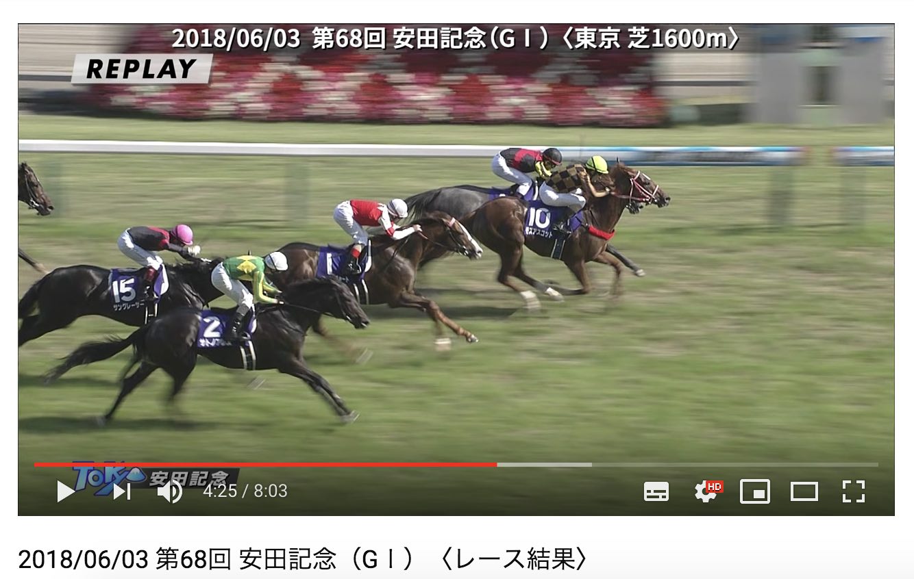 競馬の「注目馬」なら2018安田記念のモズアスコットとルメール騎手