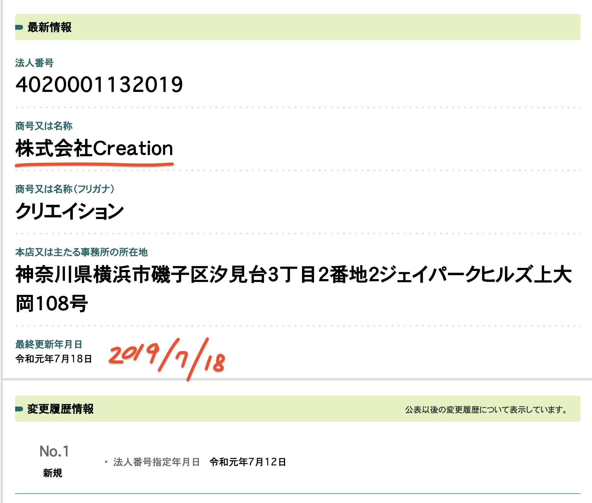ダビコレという競馬予想サイトの運営会社は株式会社Creation (株式会社クリエイション)