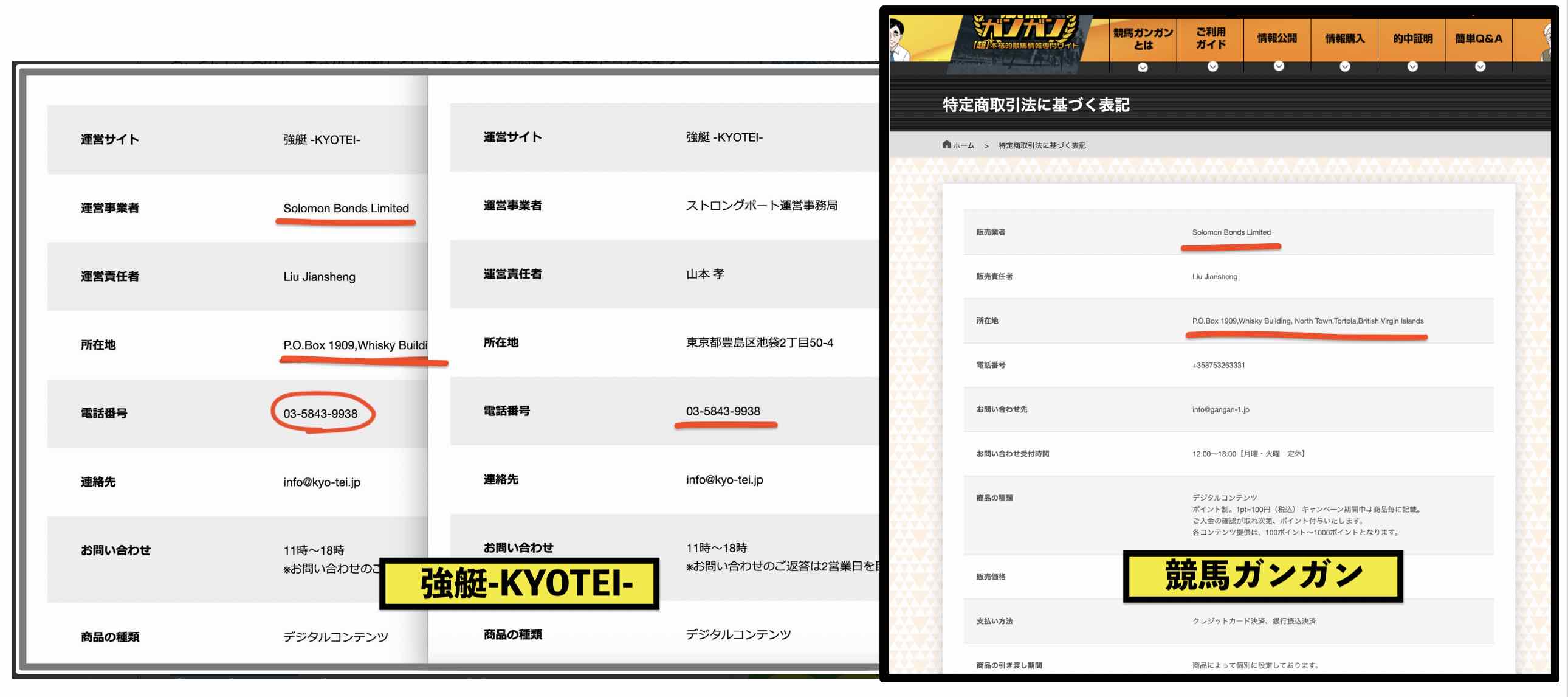 競馬ガンガンという競馬予想サイトと同じ社名