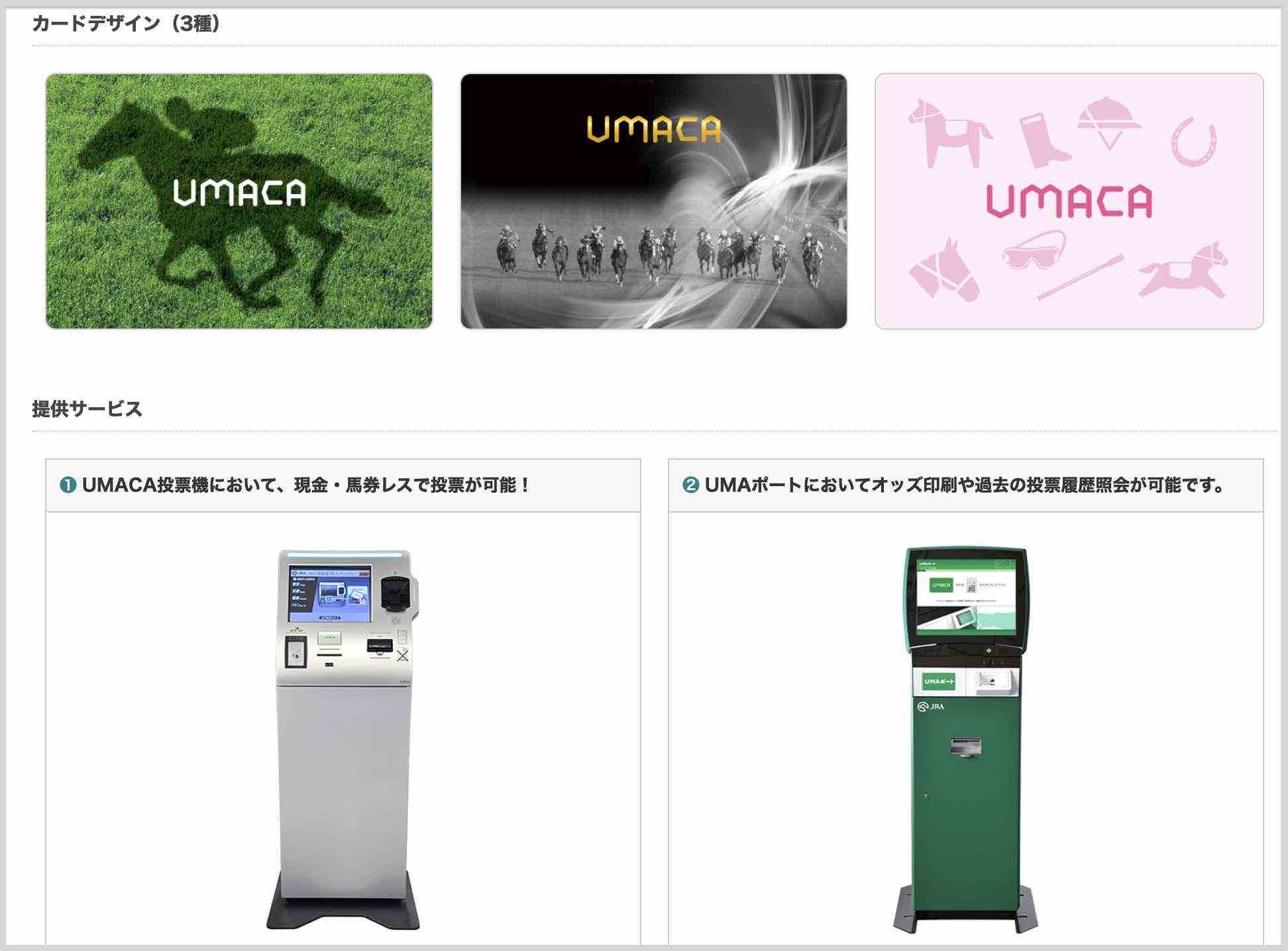 JRA競馬UMACAカードの写真画像