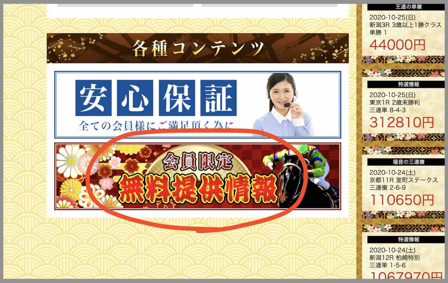 TENKEI(天啓)という競馬予想サイトの無料予想(無料情報)を確認する