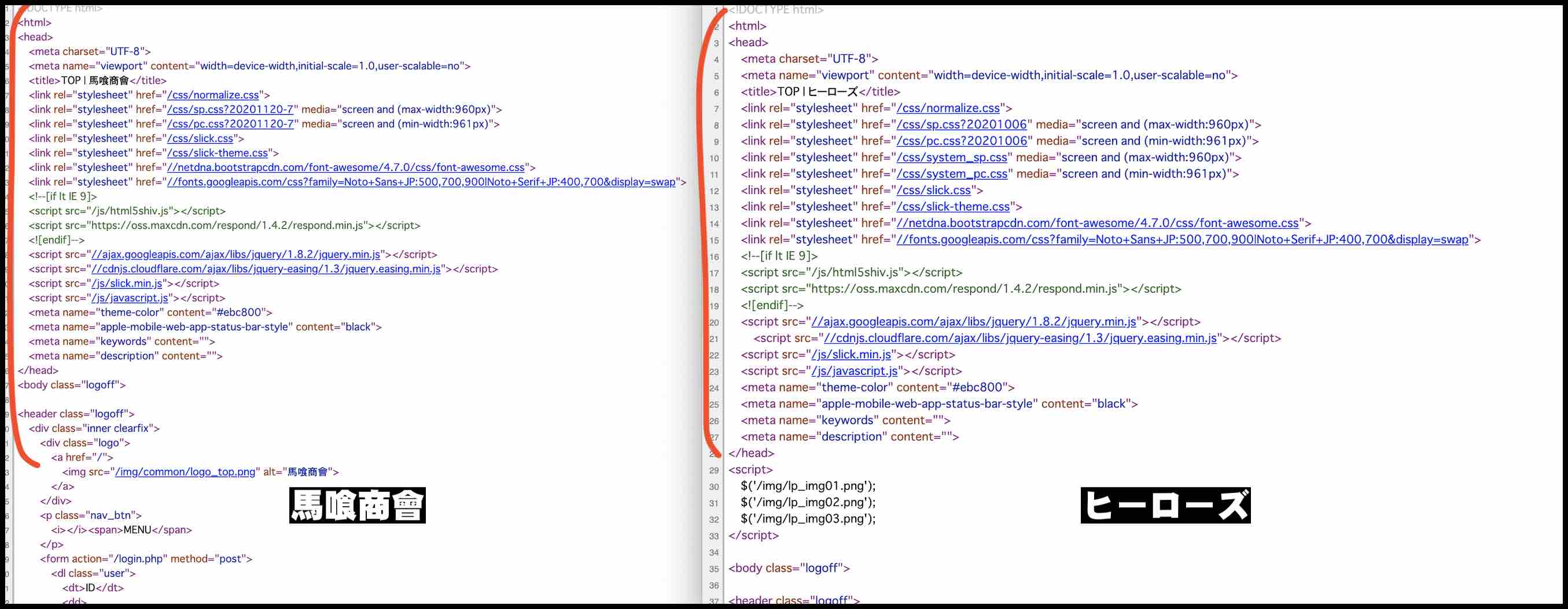 馬喰商會(馬喰商会)という競馬予想サイトとヒーローズのソースが同じ