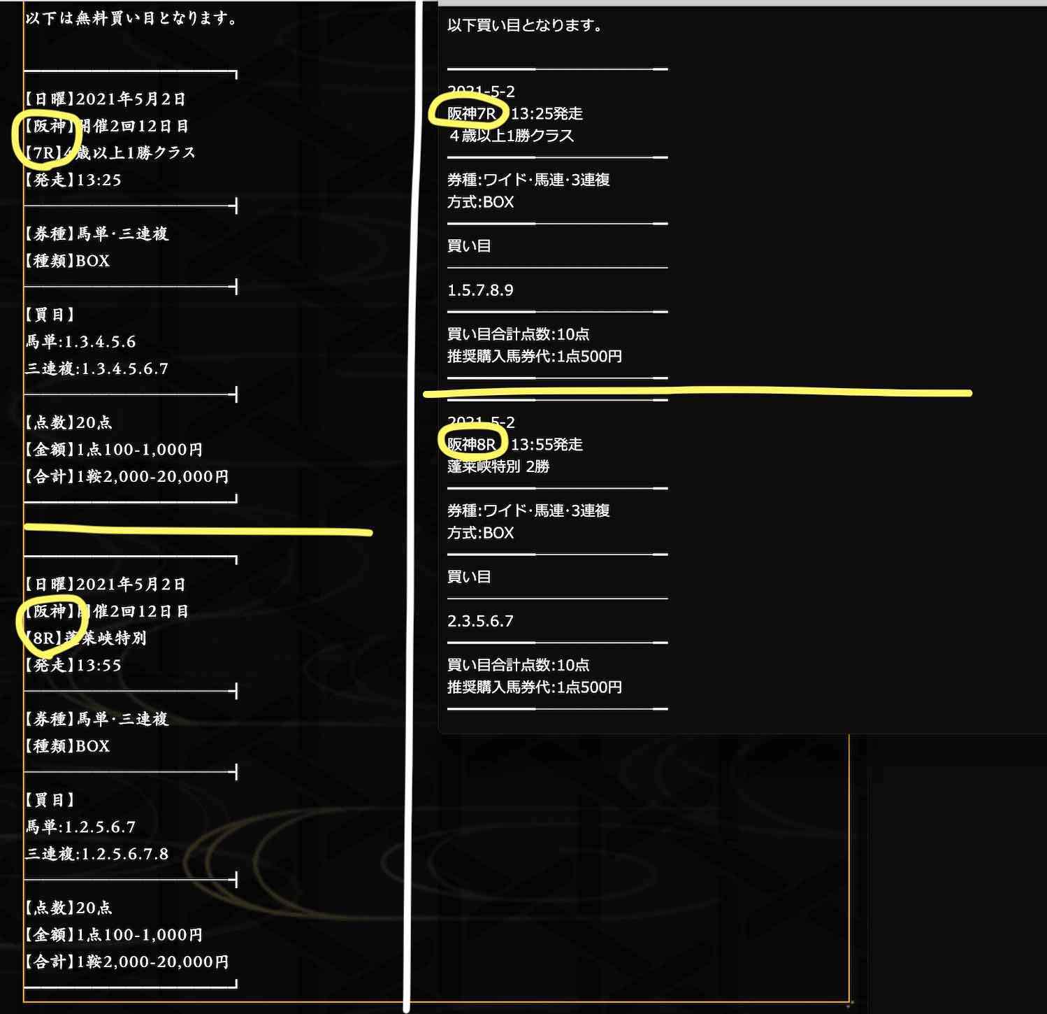 騏驎という競馬予想サイトの無料予想も同じレースを選んでいる
