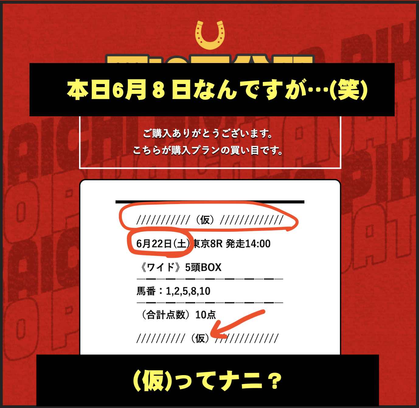穴党ピカイチという競馬予想サイトも未完成?