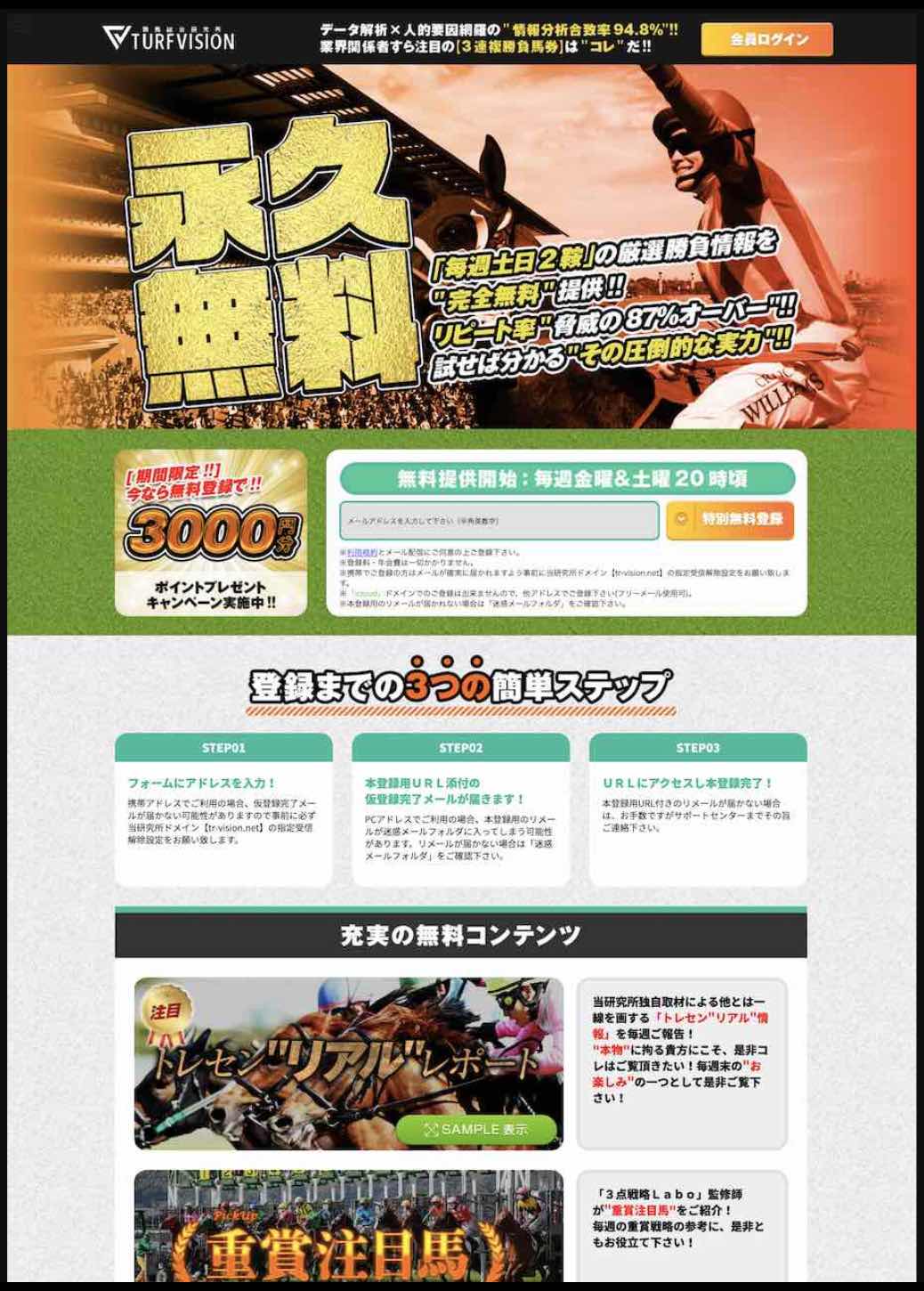 ターフビジョンという競馬予想サイト