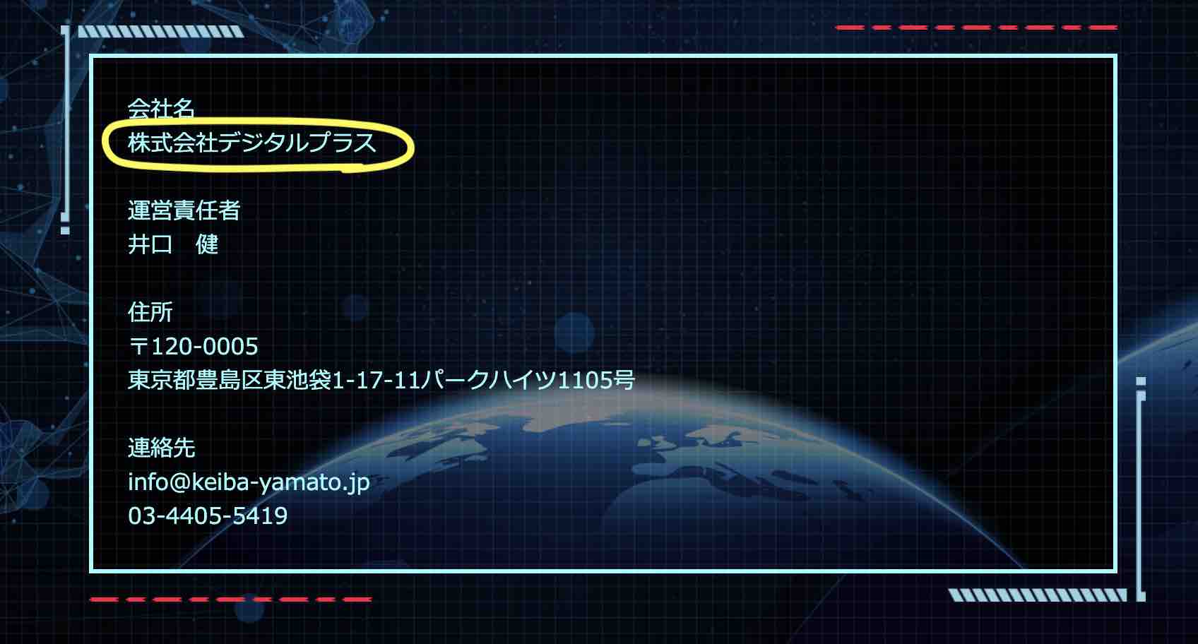 競馬戦艦YAMATO(ヤマト)という競馬予想サイトのの運営会社情報