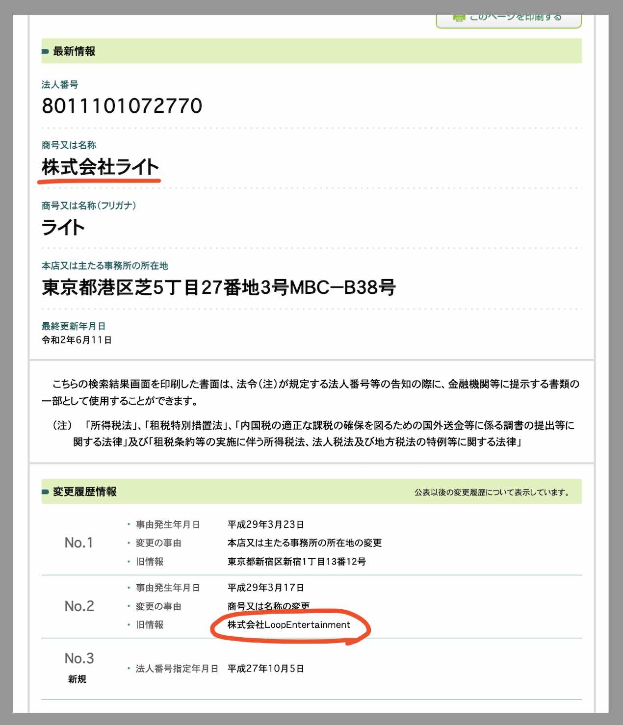的中タウンという競馬予想サイトを国税庁サイトから検索