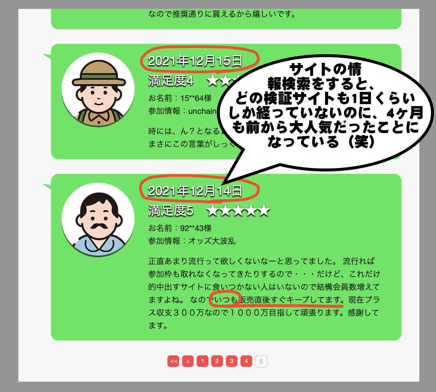 万馬券TOTTA(万馬券トッタ)という競馬予想サイトの「利用者の声」を検証<