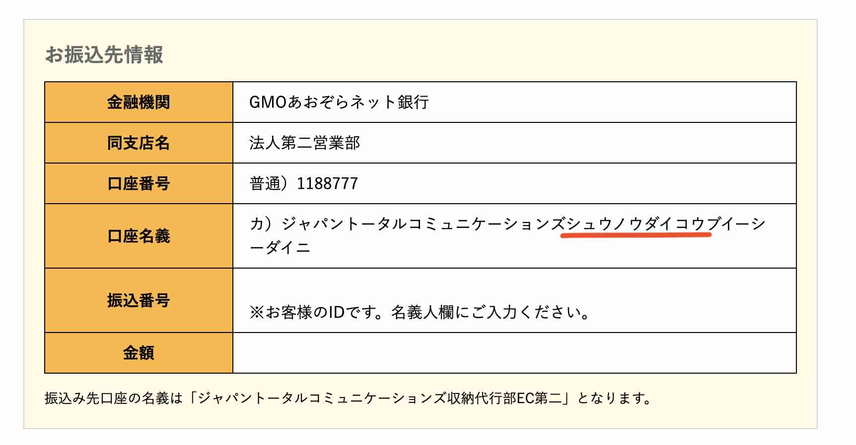 万馬券TOTTA(万馬券トッタ)という競馬予想サイトの口座名義