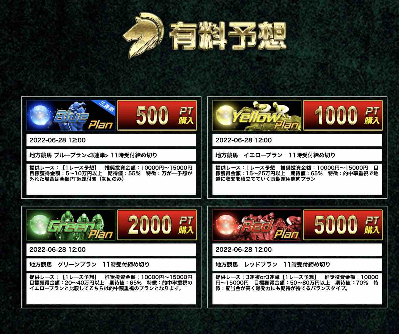 競馬レインボーという競馬予想サイトの販売する地方競馬情報