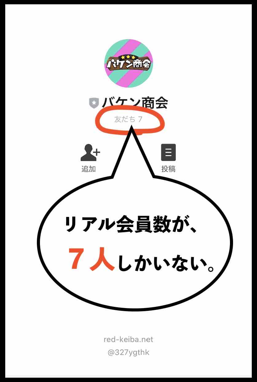 バケン商会のリアル会員数