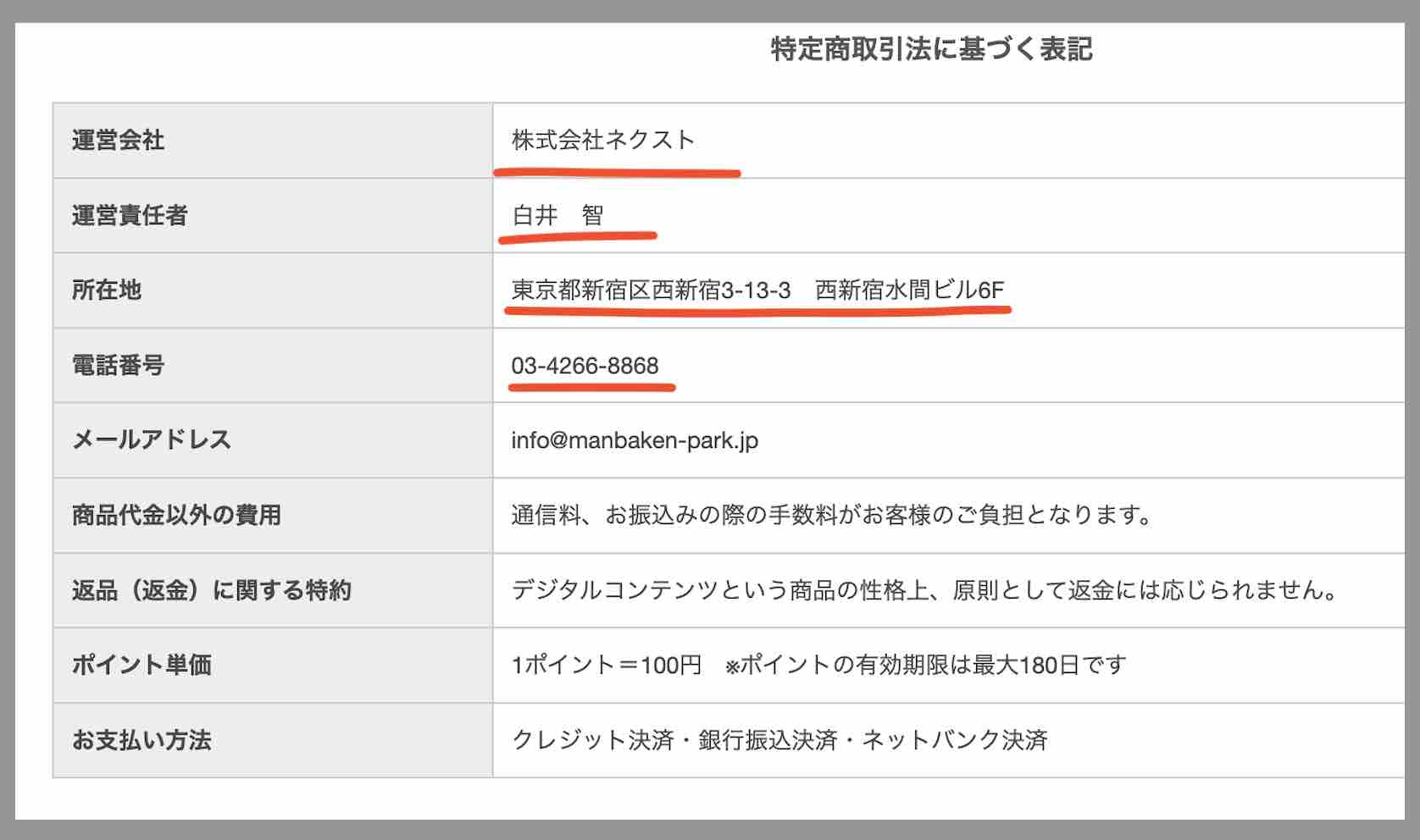万馬券パークという競馬予想サイトの運営会社情報