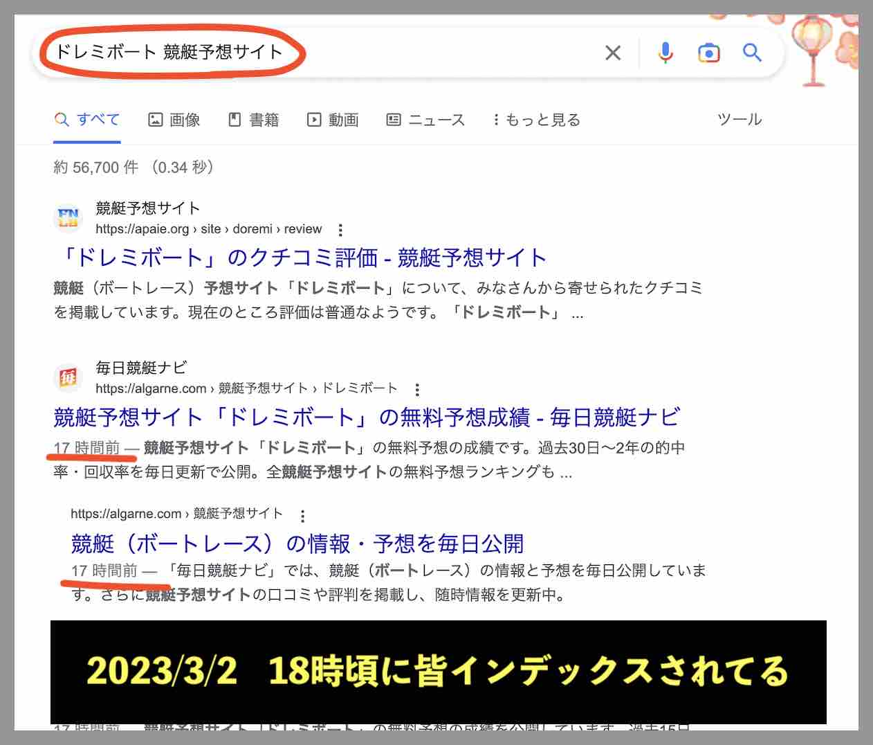 競艇予想サイト「ドレミボート」の情報検索した結果