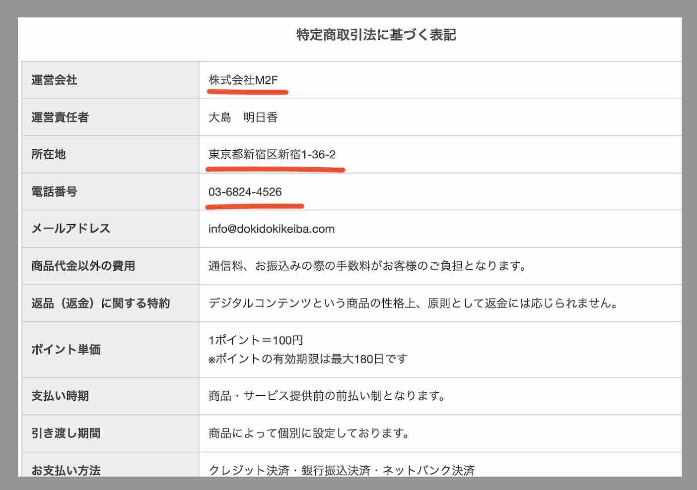 どきどきけいば(ドキドキ競馬)という競馬予想サイトの運営会社情報