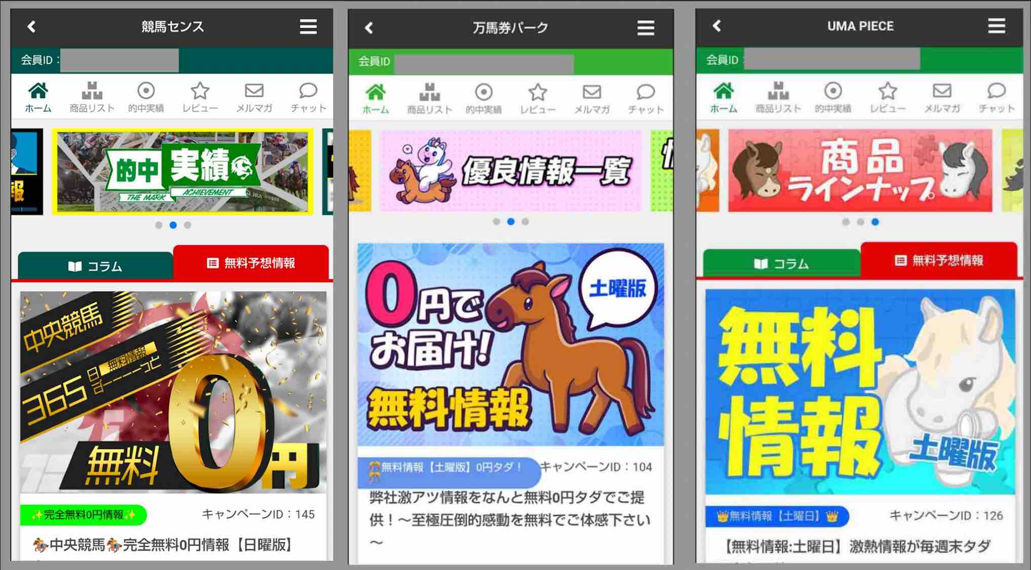 競馬センスはグループサイトとソックリ