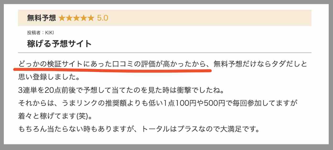 不自然すぎる怪しい口コミ