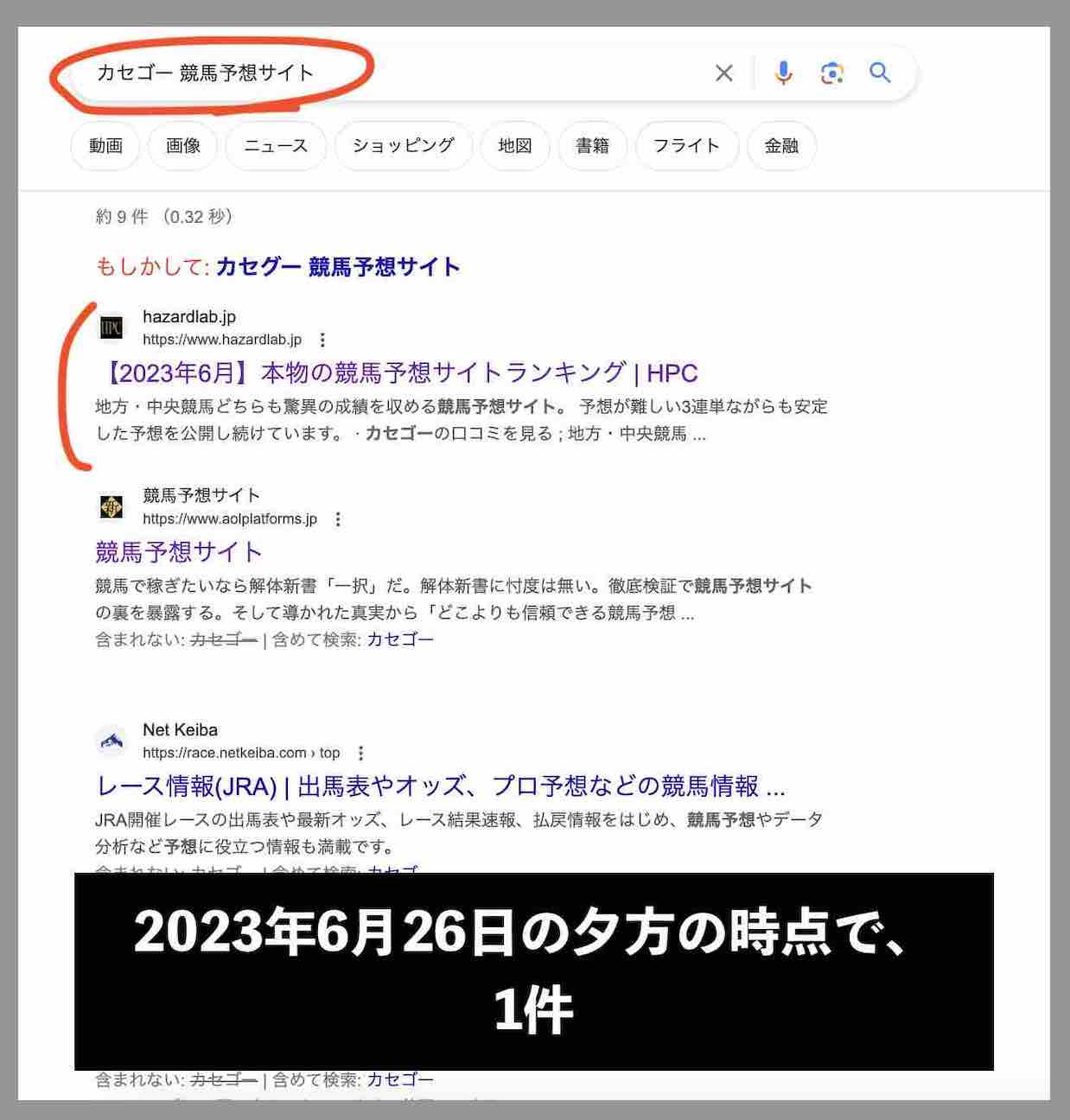 カセゴーのサイト情報検索結果