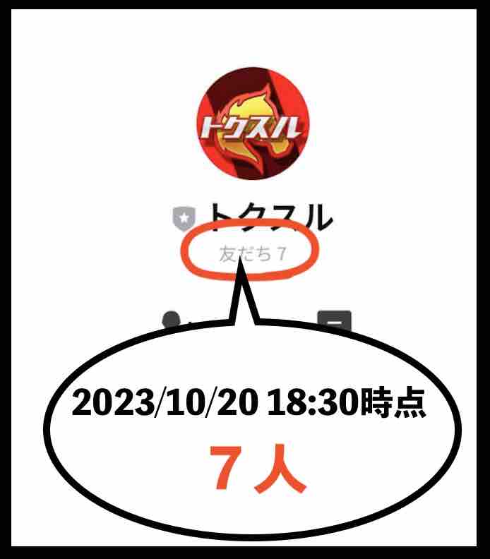 トクスルの会員数は7人