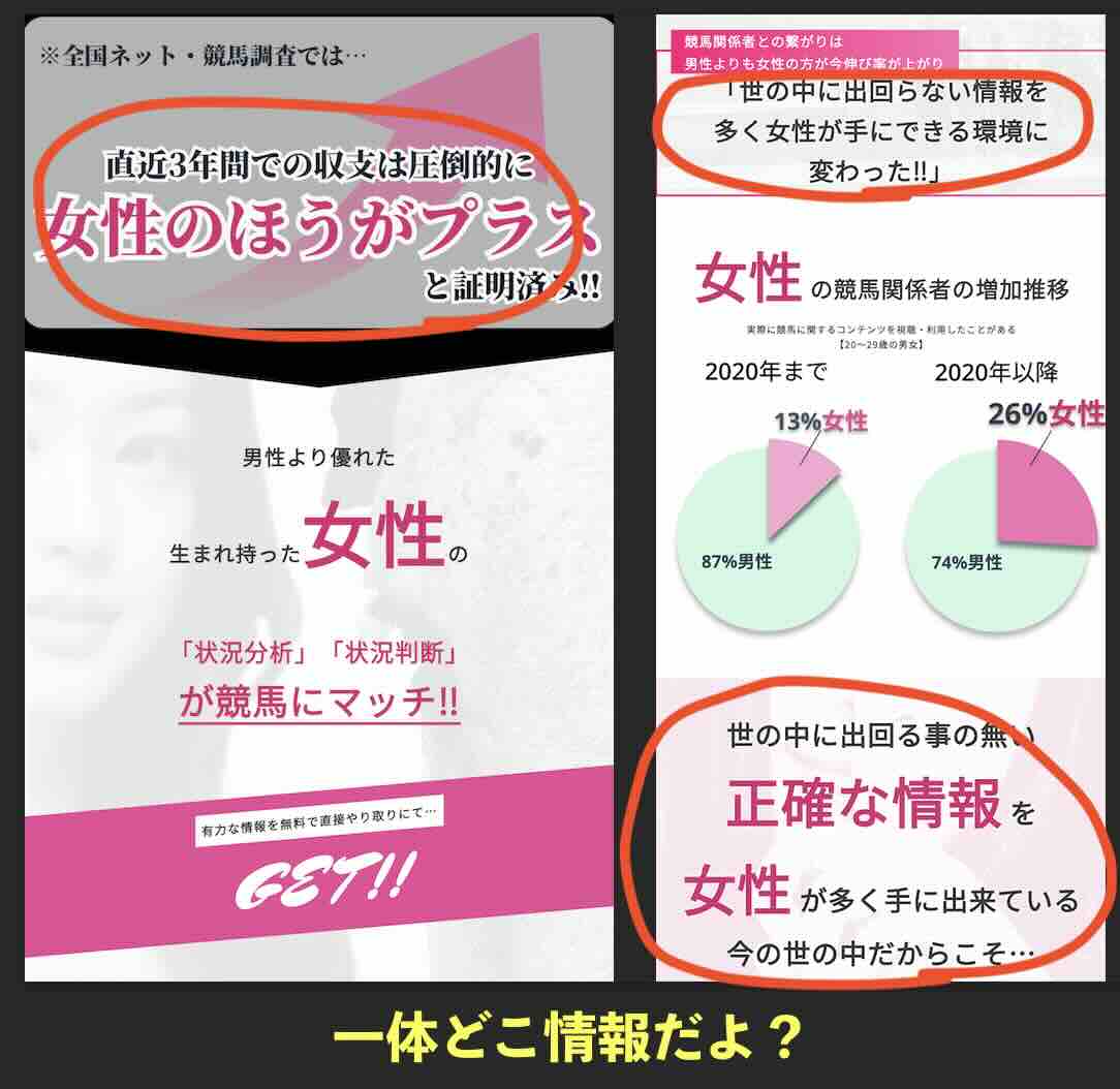 ハーレム競馬の情報元はなんだ?