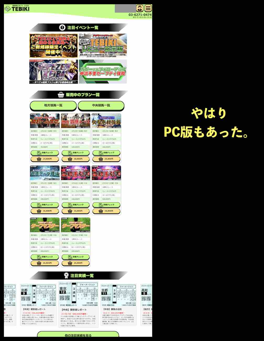 TEBIKI(てびき)のPC版もあった