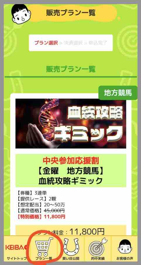 KEIBA@(ケイバ@)という競馬予想サイトが提供する競馬予想