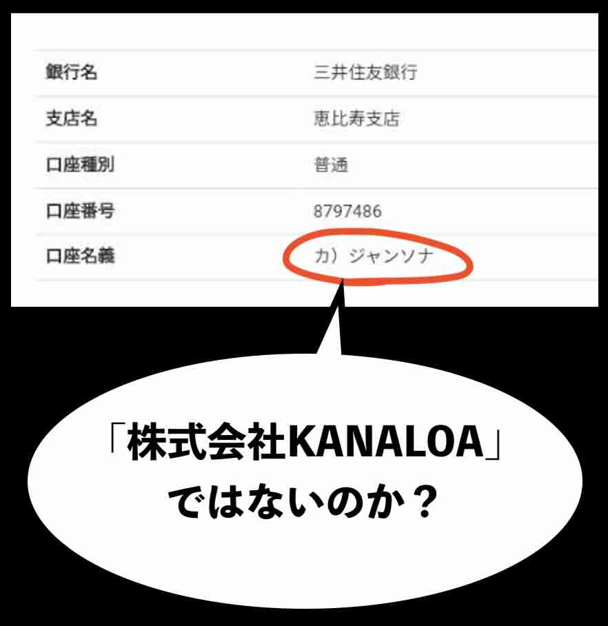 うまスグの振込先口座名義を調べた結果