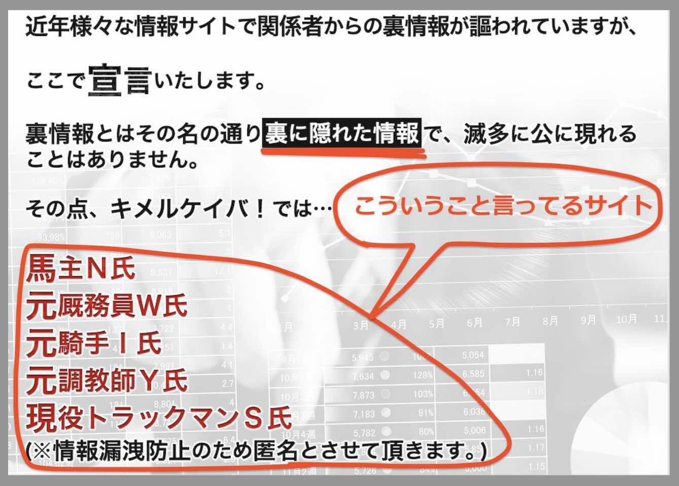 JRAも「裏情報は無い」と明言