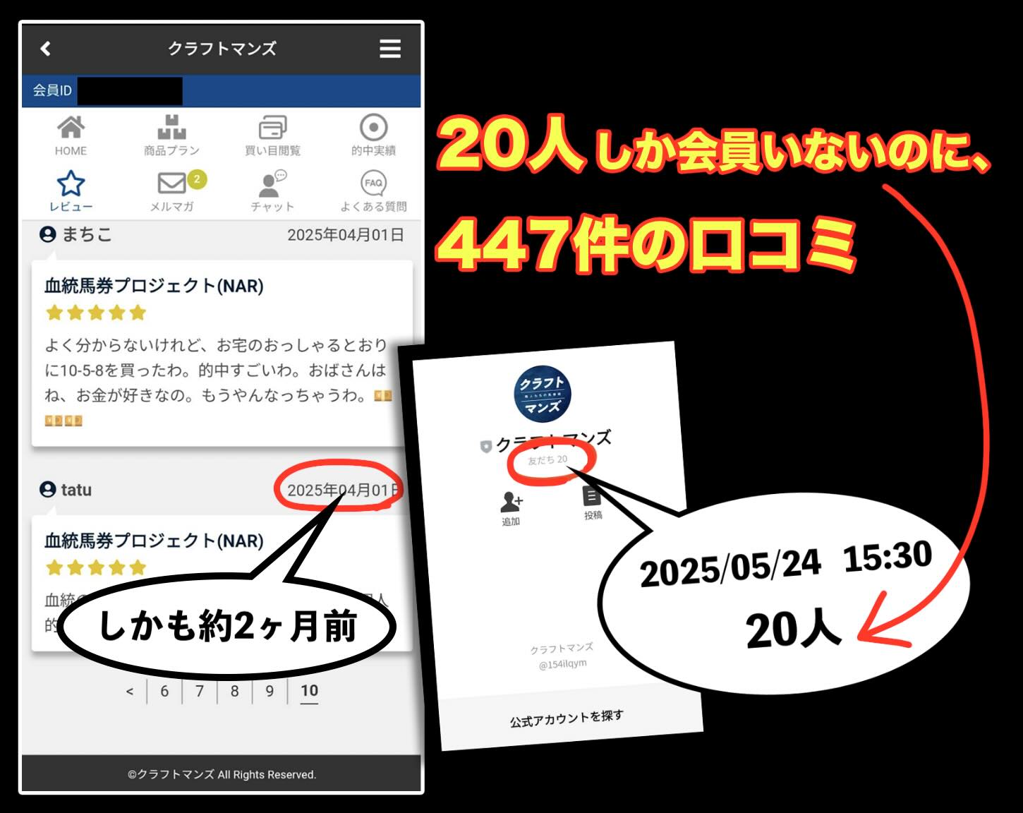 クラフトマンズの口コミレビュー