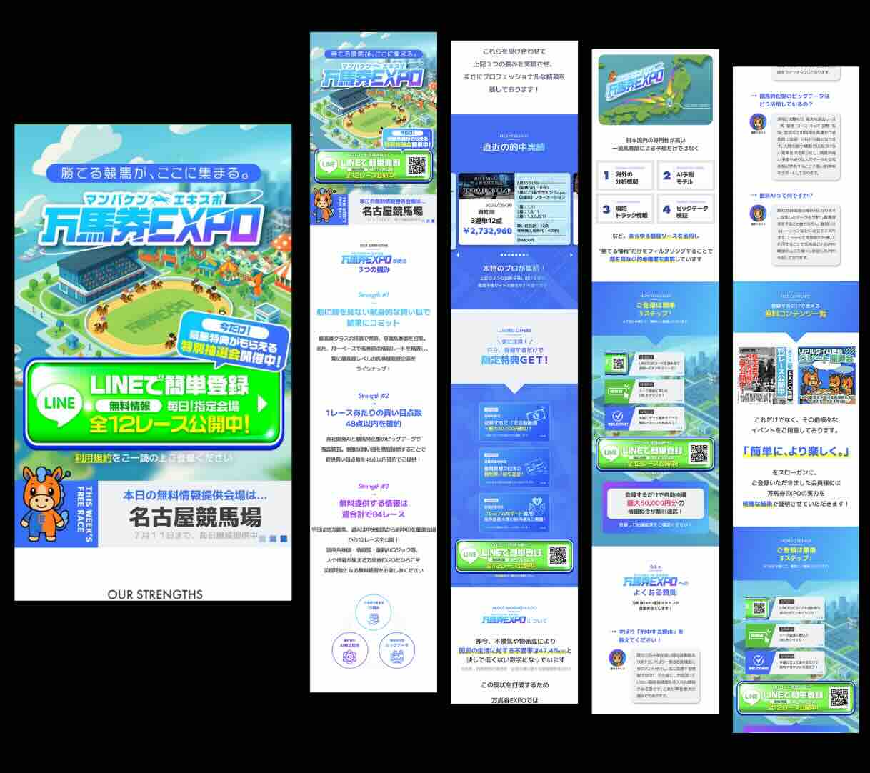 万馬券EXPOという競馬予想サイトの非会員TOP画像