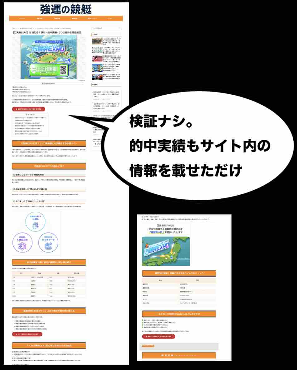 万馬券EXPOの外部集客サイト