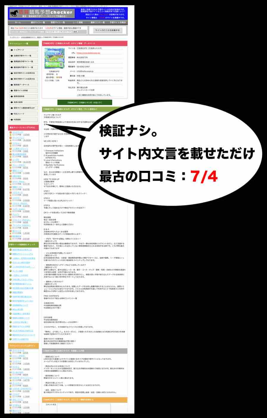 万馬券EXPOの外部集客サイト