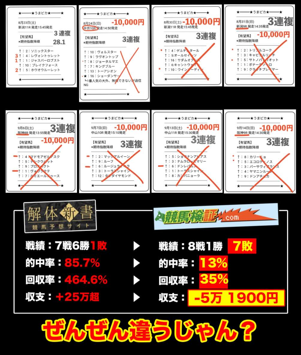 うまピカの長期検証結果
