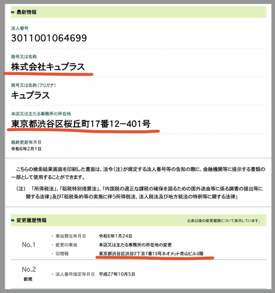 競馬TVという競馬予想メルマガ配信スタンドの運営会社を国税庁サイトから検索