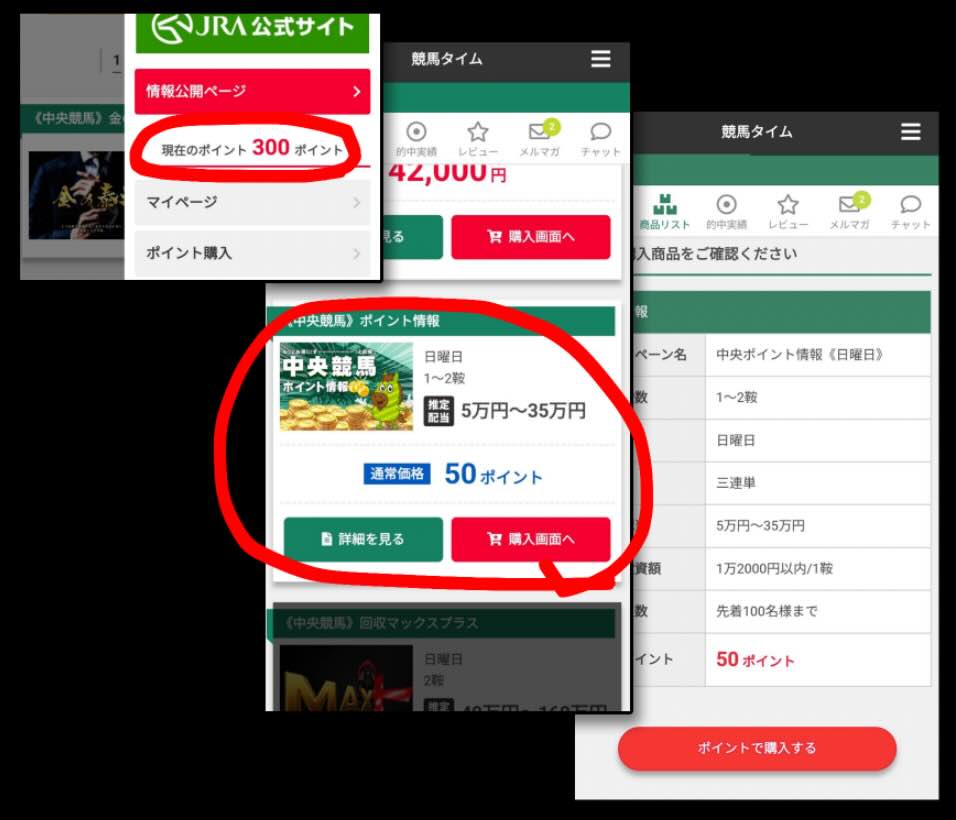 競馬タイムのポイント還元