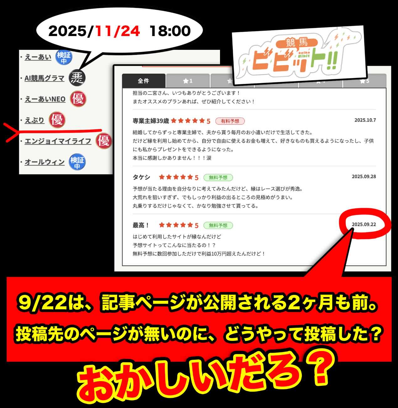 不自然な口コミ