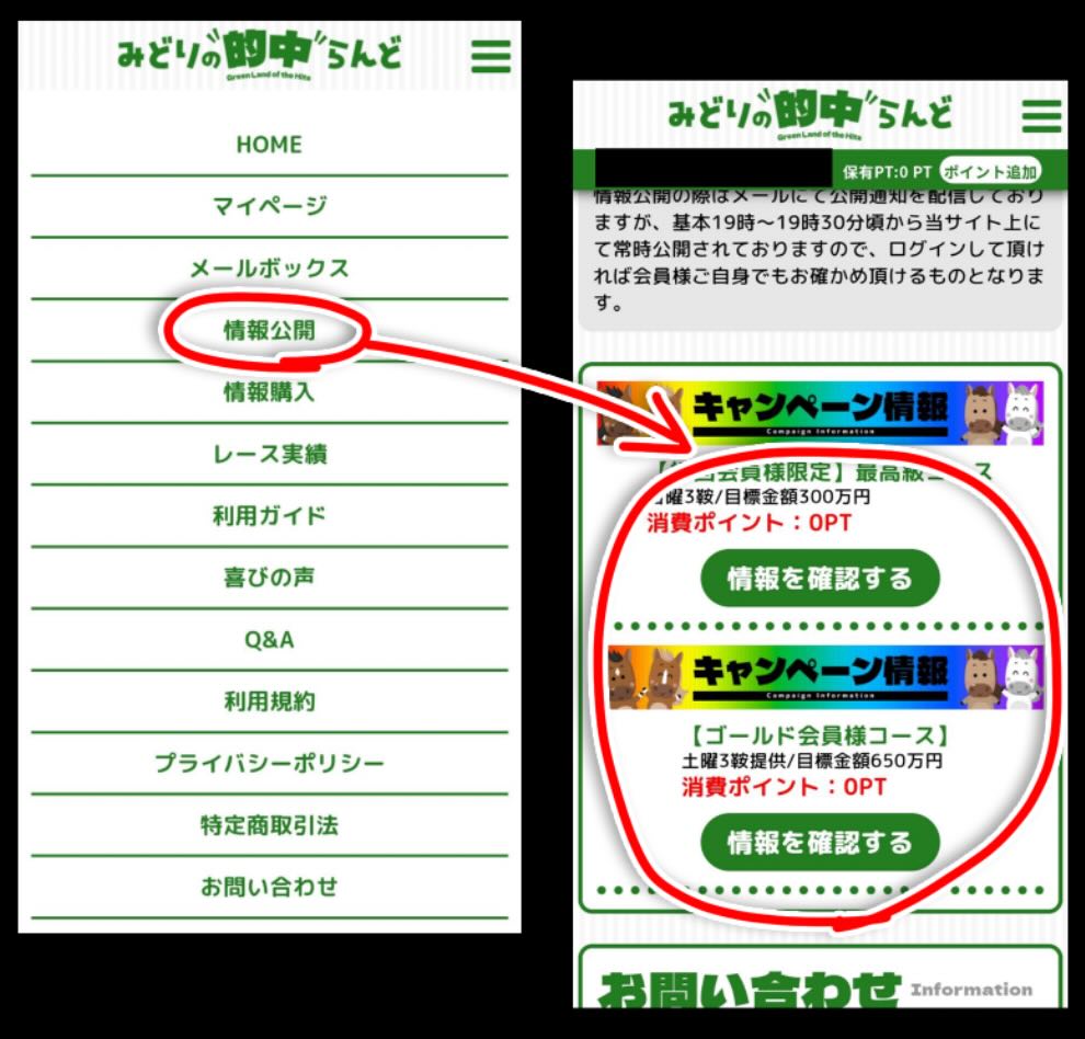 みどりの的中らんどの無料予想
